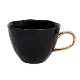 Porcelain Good Morning Mug - Black | Fleux | 7
