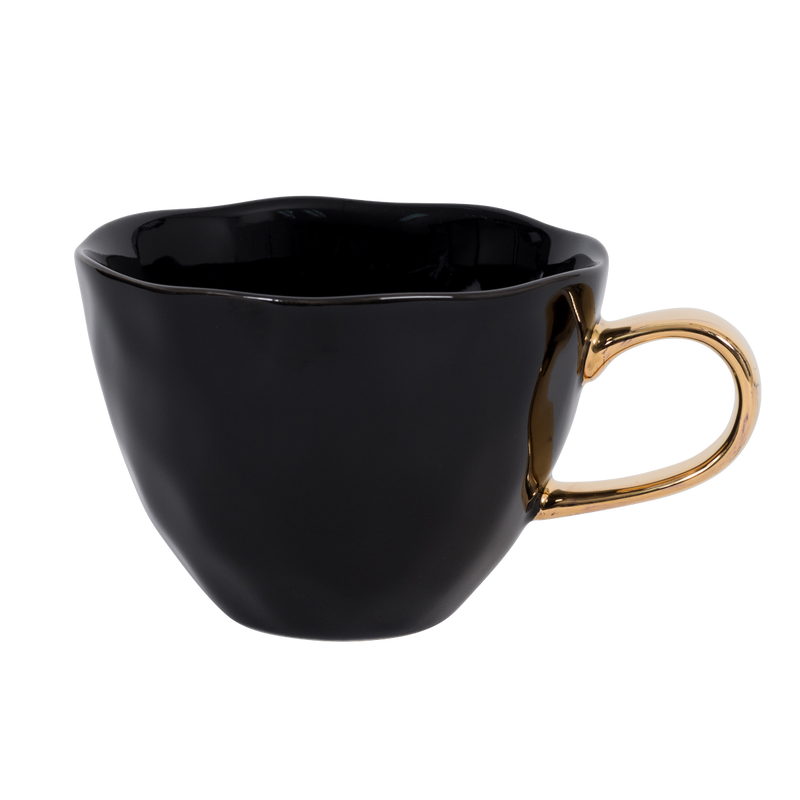 Porcelain Good Morning Mug - Black