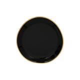 Good Morning small ceramic plate Ø 9 cm - Black | Fleux | 2