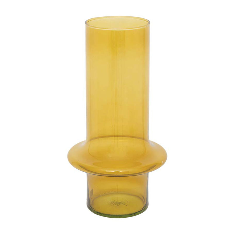Vase en verre recyclé - Jaune