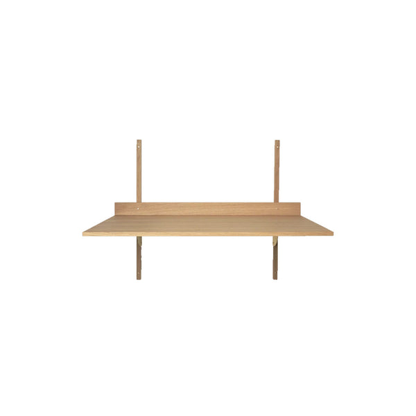 Sector Desk Brass / Oak