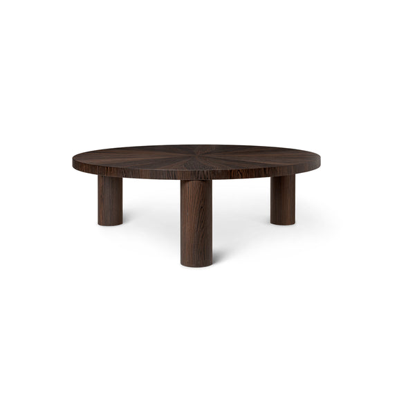 Post Coffee coffee table in smoked oak - Ø 100 x H 33 cm
