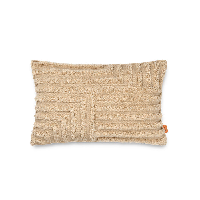 Coussin Crease en Laine plissée - Sable clair