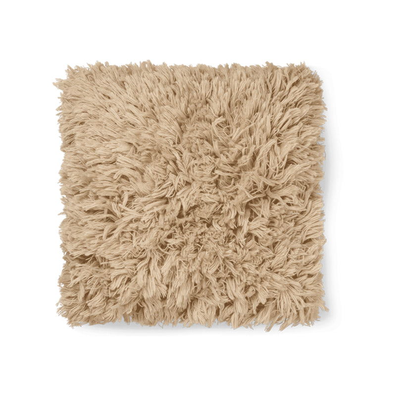 Coussin Meadow à poils longs - Sable clair - 50 x 50 cm