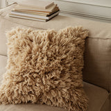 Coussin Meadow à poils longs - Sable clair - 50 x 50 cm | Fleux | 3