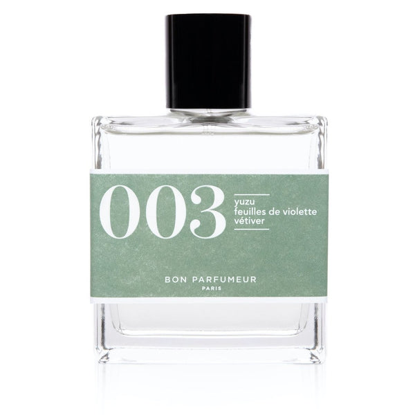 Eau de parfum 003 Yuzu feuilles de violette et vétivier