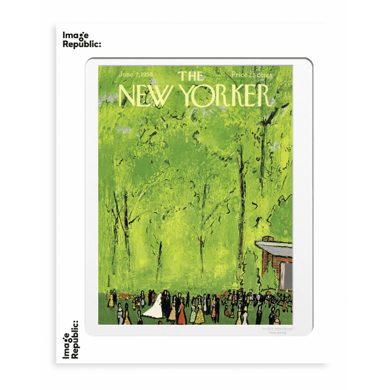 Affiche The Newyorker Birnbaum Mariage 7 juin 1958 - 30 x 40 cm