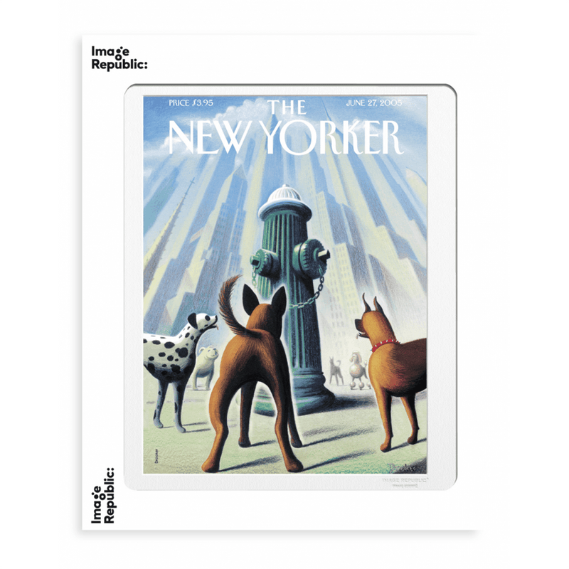 Poster The Newyorker Drooker Dog's eye view June 27, 2005 - 30 x 40 cm