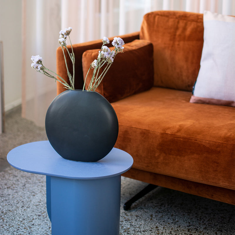 Table d'appoint Plateau - h 40 x 44 x 32 cm - Bleu