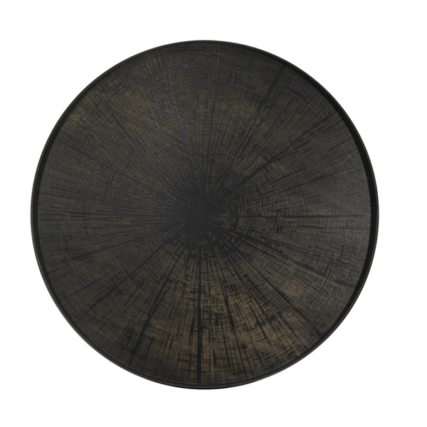 Black Slide wooden tray - Ø 92 cm