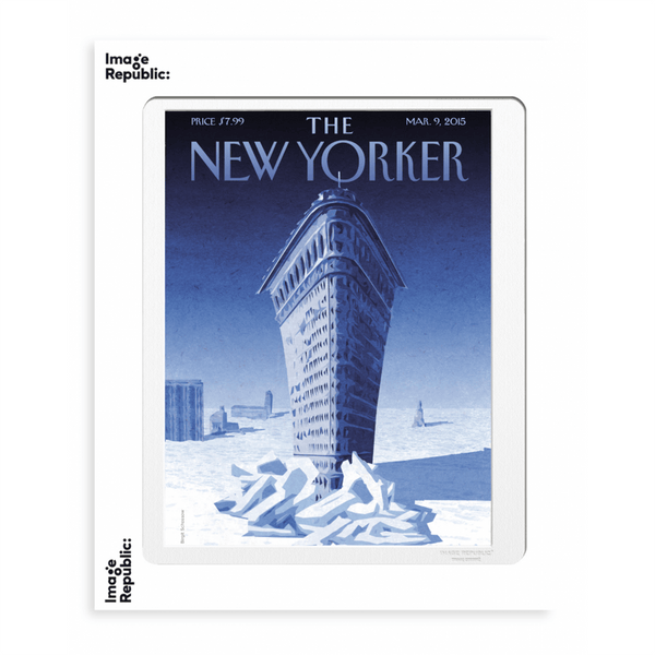 Poster The Newyorker 204 schossow flatiron ice March 9, 2015 - 40 x 50 cm