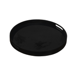Charcoal heavily aged mirror tray - Ø 48 cm | Fleux | 3