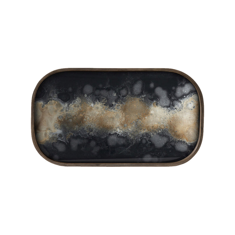 Vide poche en verre Black Organic