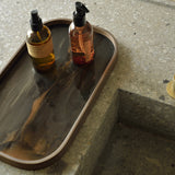 Glass trinket tray - Bronze Organic - 42 x 24 cm | Fleux | 7