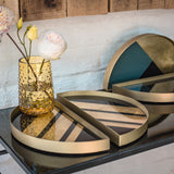 Set de 2 mini plateaux géométriques Chevron | Fleux | 3