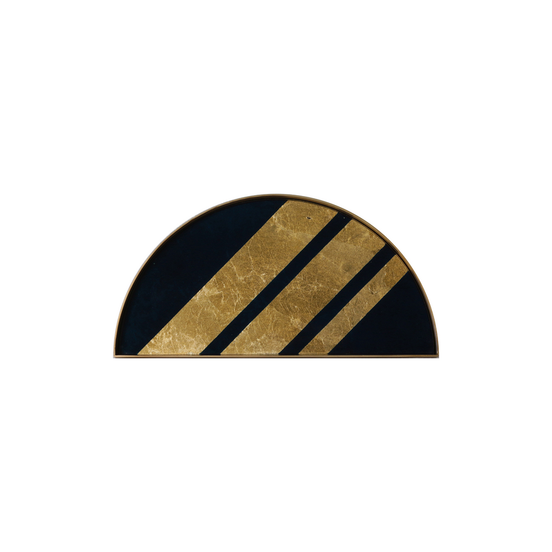 Set de 2 mini plateaux géométriques Chevron