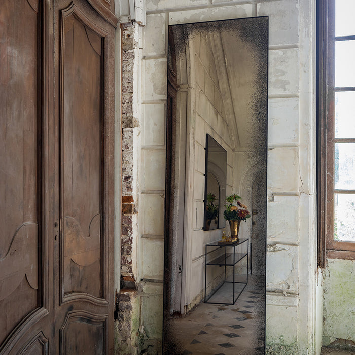Miroir rectangulaire vieilli - h 244 x 71 cm