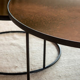 Set de 2 tables tables gigognes Nesting - Antique Bronze - Ø 92 cm | Fleux | 7