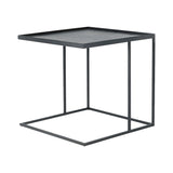 Square metal side table - Black | Fleux | 5
