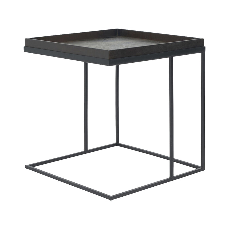 Table d'appoint Square en métal - Noir