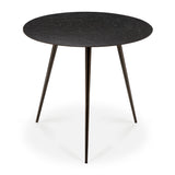 Luna coffee table - Lava - Black - Ø 50 xh 45 cm | Fleux | 3
