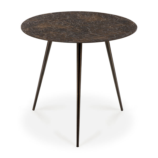 Luna coffee table - Lava - Whiskey - Ø 50 xh 45 cm