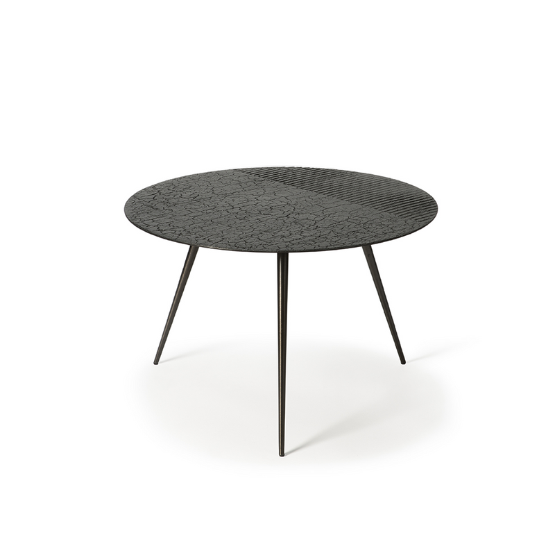 Luna coffee table in mines - black - Ø 65 xh 41 cm