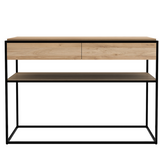 Monolit console in black oak - l 122 cm | Fleux | 2