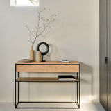 Monolit console in black oak - l 122 cm | Fleux | 3