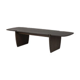 Polished Imperfect Mahogany Coffee Table - Brown  | Fleux | 4