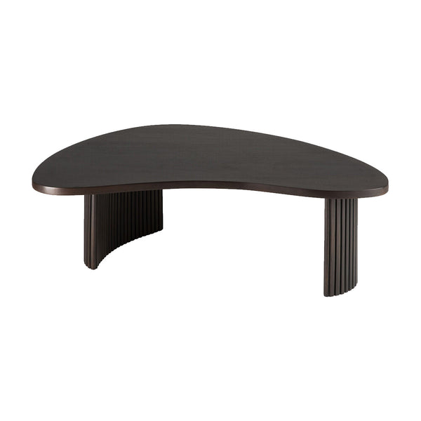 Table basse Boomerang en acajou L 125 x l 75 - Marron