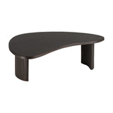 Table basse Boomerang en acajou L 85 x l 77 - Marron | Fleux | 4