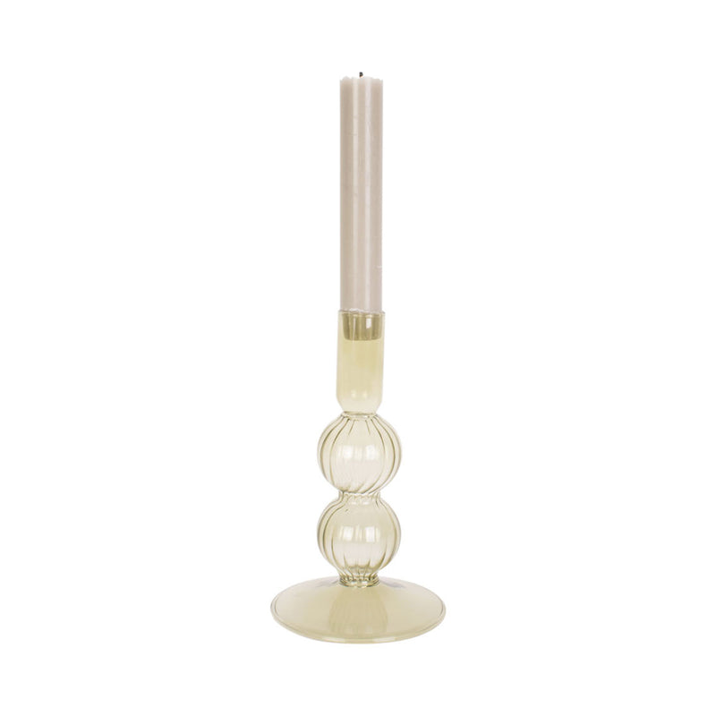 Bougeoir Swirl Bubbles en verre