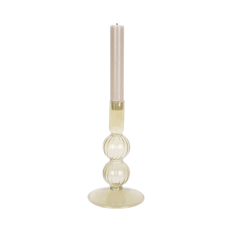 Swirl Bubbles Glass Candle Holder