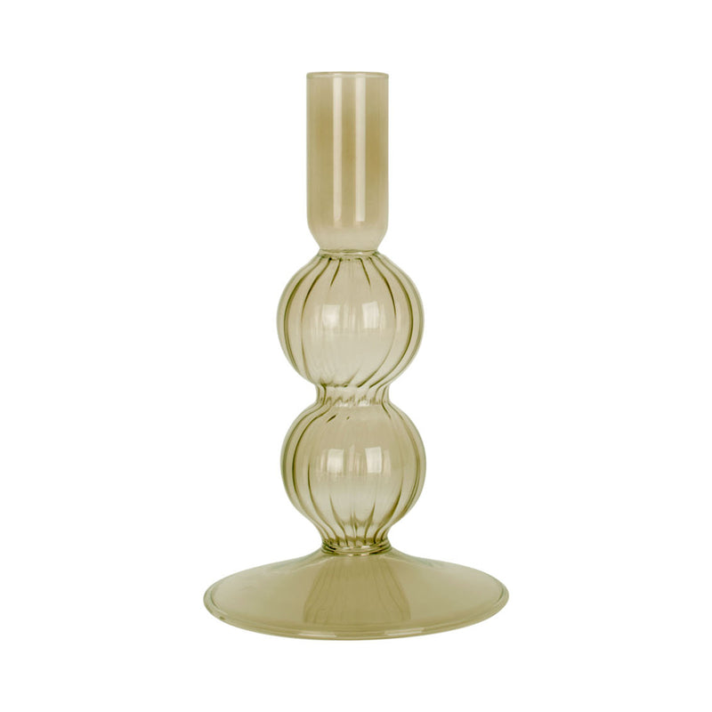 Bougeoir Swirl Bubbles en verre