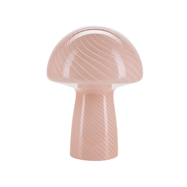 Lampe Champignon H 32 cm - Rose