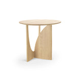 Geometric side table varnished oak - Ø 51 xh 50 cm | Fleux | 6