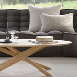 Mikado oval coffee table in oak - L 143 x H 67 cm | Fleux | 5