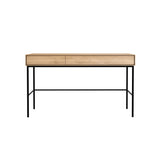 Bureau Whitebird en chêne verni - 2 Tiroirs | Fleux | 5