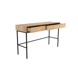 Whitebird desk in varnished oak - 2 drawers | Fleux | 7