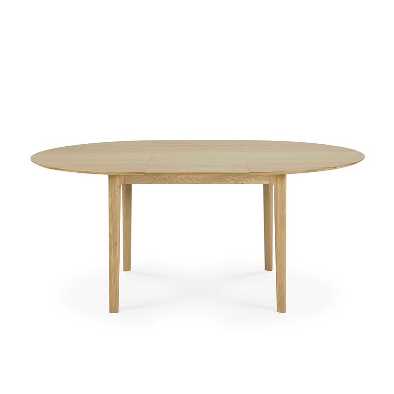 Table à rallonge Bok en chêne - L 129/179 cm
