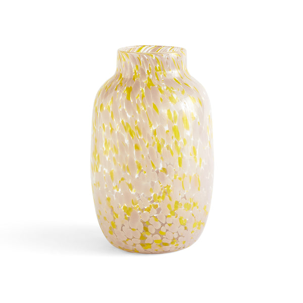 Vase Splash Round - Ø18,5 x h 30 cm - Rose/Jaune