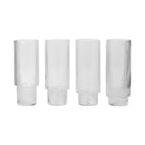 Set de 4 verres longs Ripple | Fleux | 3