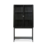 Armoire haute Anders en verre et métal - 2 portes | Fleux | 4