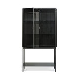 Armoire haute Anders en verre et métal - 2 portes | Fleux | 5