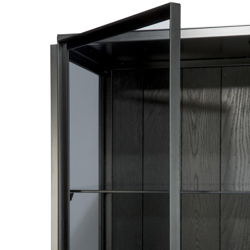 Anders wardrobe in glass and metal - 2 doors
