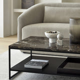 Stone marble coffee table - Brown | Fleux | 7