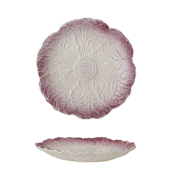 Mimosa stoneware plate - Ø 21 x 2.5 cm - Purple