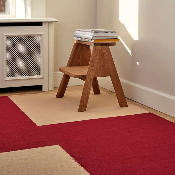 Tapis Ethan Cook Flat Works - 170 x 240 cm - Rouge Offset
