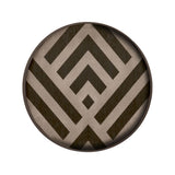 Mini plateau Graphite en bois - Chevron - Ø 30 cm | Fleux | 2